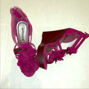Dollhouse Magenta/Burgundy Wedges